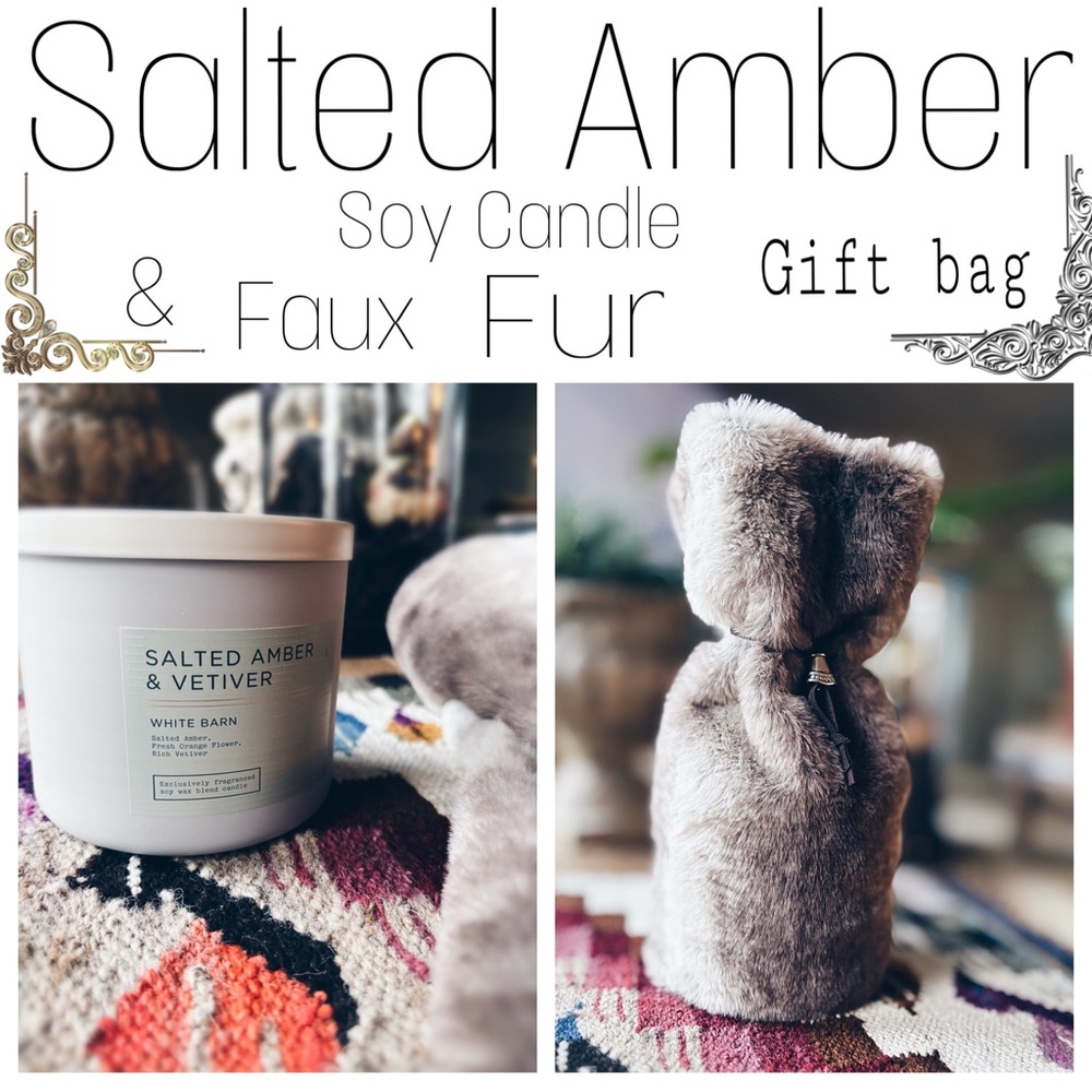 Candle 14.5oz Salted Amber